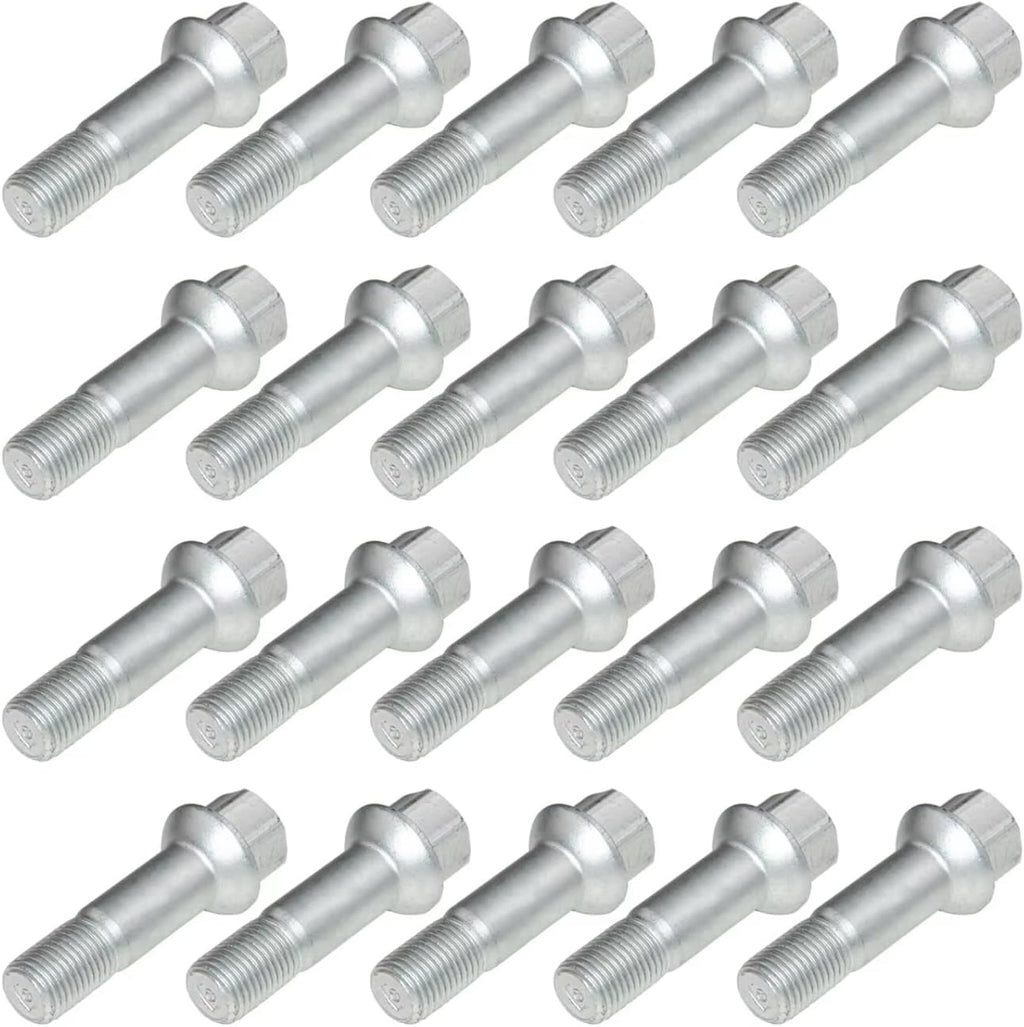 Wheel Bolts Nuts Compatible with Benz for W461 1990-2025 for W463 1989-2025 for X164 2006-2025 Wheel Lug Bolts Nuts M14 X 1,5 Replacement Parts