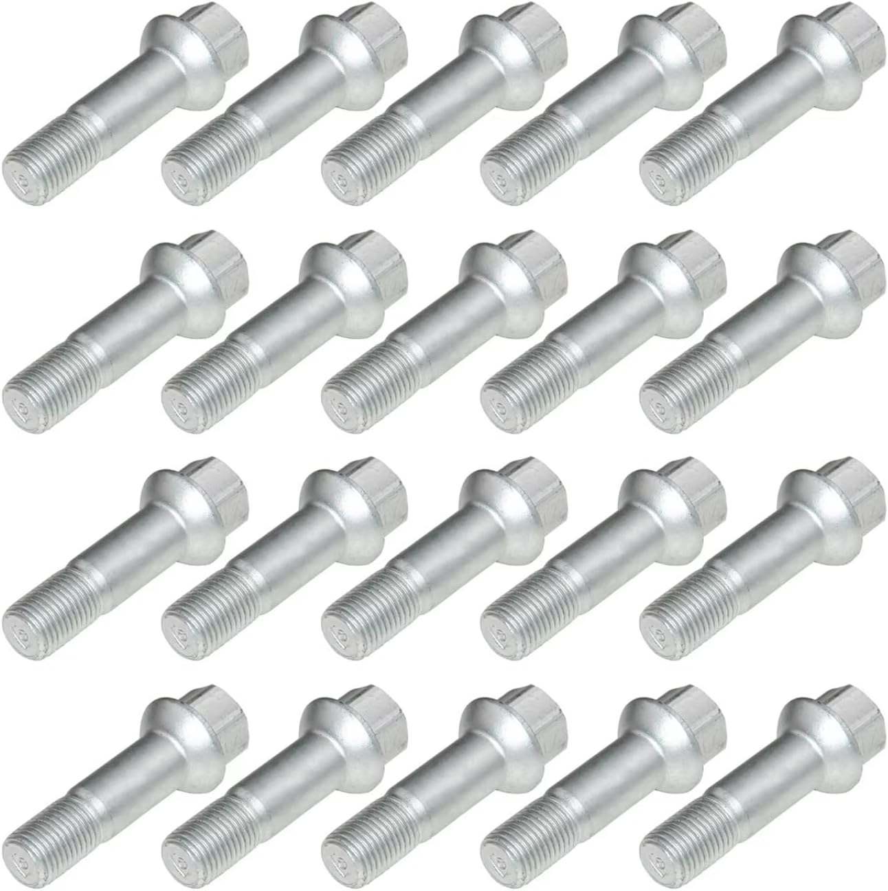 Wheel Bolts Nuts Compatible with Benz for W461 1990-2025 for W463 1989-2025 for X164 2006-2025 Wheel Lug Bolts Nuts M14 X 1,5 Replacement Parts