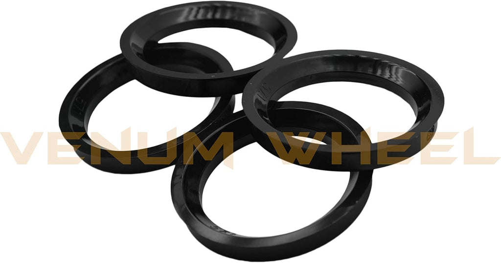 Full Set Of 5x120 to 5x112 Black Bolt On Hub Centric Conversion Adapters 1' (25mm) Thickness 72.56/74.1 Hub Bore To 57.1 Wheel Bore 5x120 Compatible With Audi Wheels 5x112 57.1