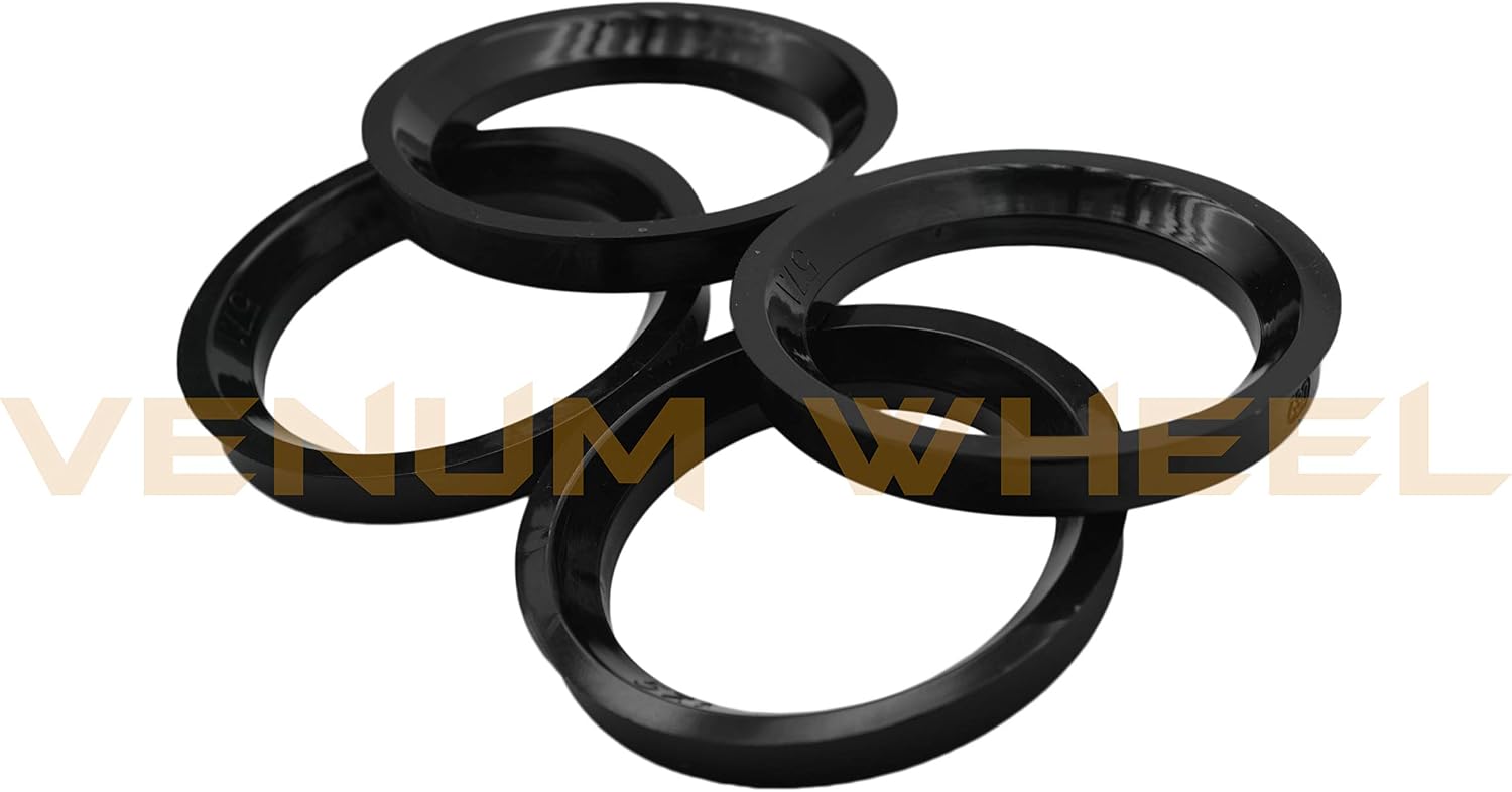 Full Set Of 5x120 to 5x112 Black Bolt On Hub Centric Conversion Adapters 1' (25mm) Thickness 72.56/74.1 Hub Bore To 57.1 Wheel Bore 5x120 Compatible With Audi Wheels 5x112 57.1