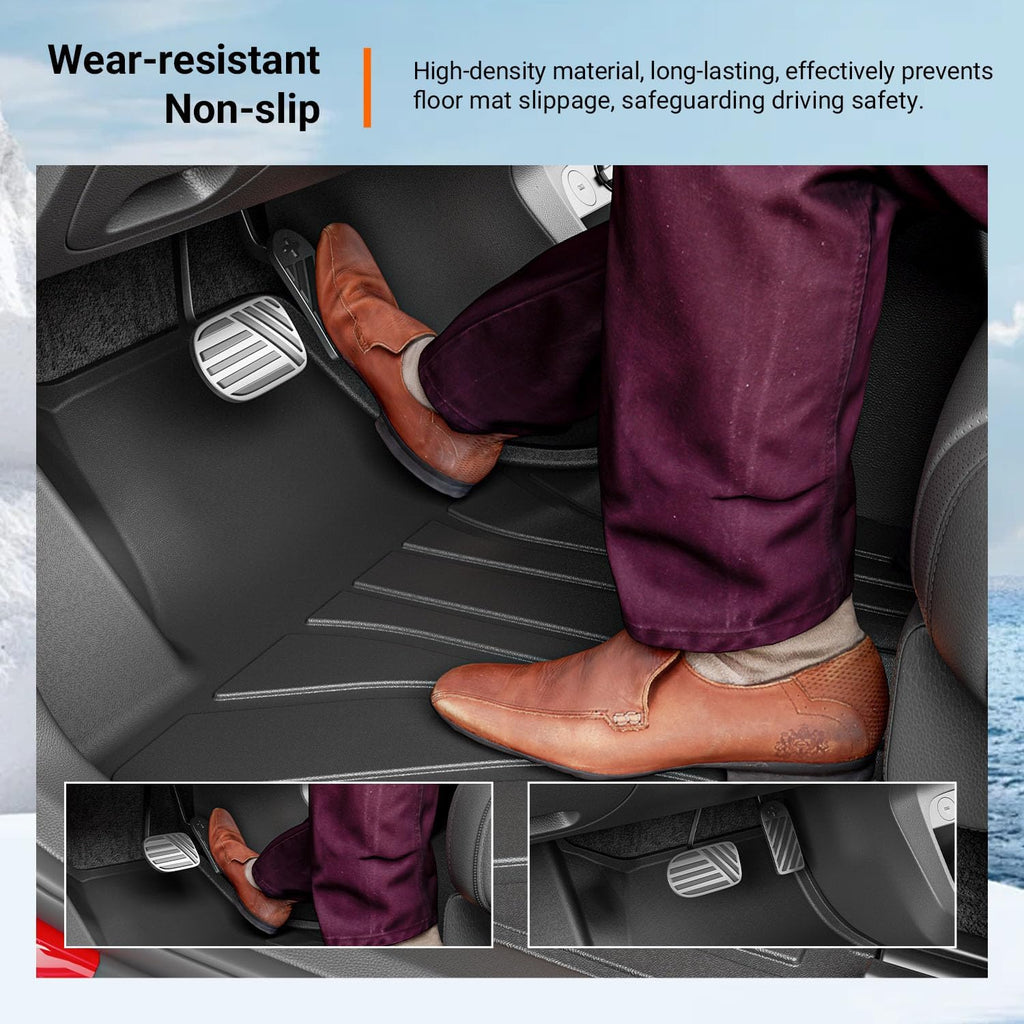 powoq Floor Mats Compatible with 2022-2024 Ioniq 5 Backrest Mat Trunk Mat Cargo Liner Cargo Mat TPE Replacement for 2022 2023 2024 Ioniq 5 Accessories (Trunk Mat+Backrest Mat+Floor Mats)