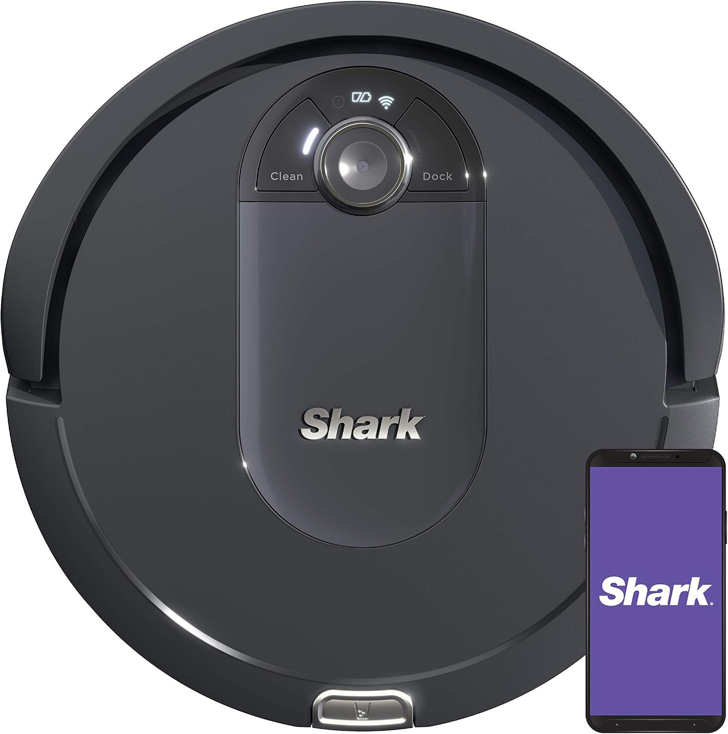 Shark IQ Robot Vacuum AV992 Row Cleaning, Perfect for Pet Hair, Compatible with Alexa, Wi-Fi, Black (Renewed)
