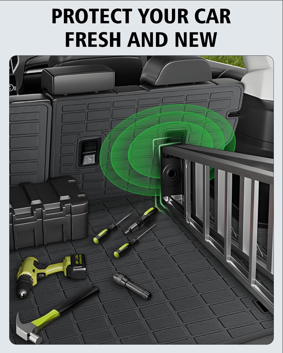 Floor Mats Custom Fit for Subaru Forester 2025 2026 Trunk Mat with Backrest Mat All Weather TPE Rubber Cargo Liner Anti-Slip Full Set for Forester 2025 Accessories (Trunk Mat+Backrest Mats+Floor Mats)