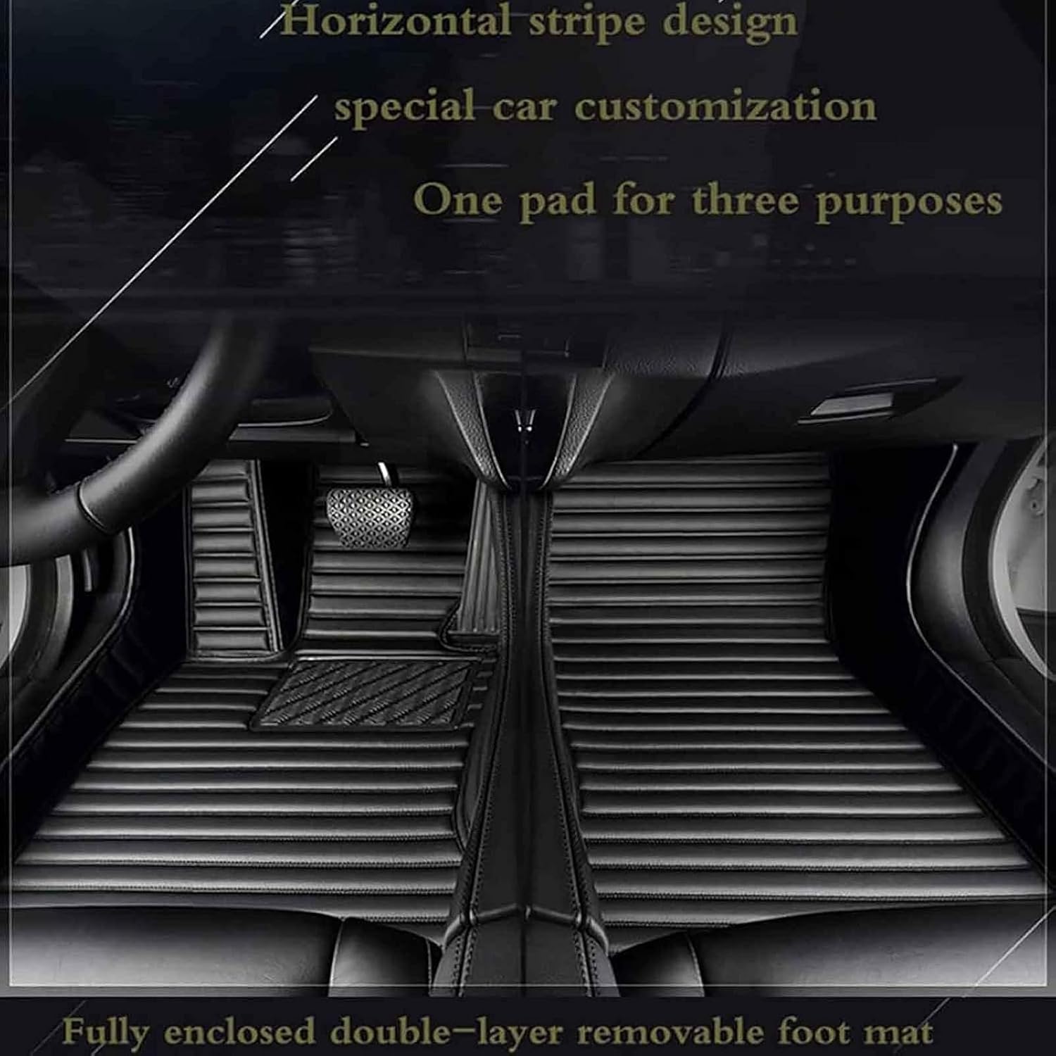 Custom All-Weather Car Floor Mats for Alfa Romeo 159 2006-2011, Waterproof Anti-Slip Leather Mats Full Coverage 3D Design Cargo Liners Accessories, Red