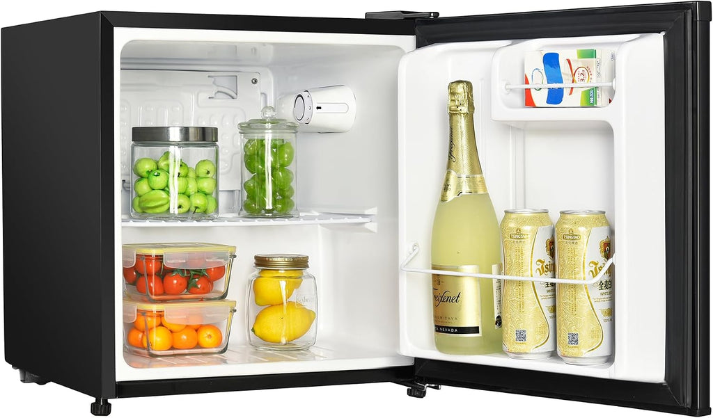 Magic Chef 1.7-cu. ft. Mini Fridge in Black, Small Compact All Refrigerator with No Freezer for Bedroom, Apartment, Dorm Room, Office
