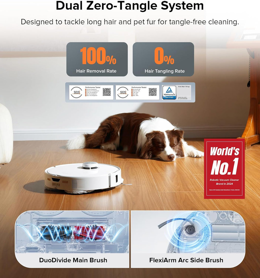 roborock Qrevo Edge Robot Vacuum and Mop Combo with 6 Packs Disposable Dust Bags Bundle