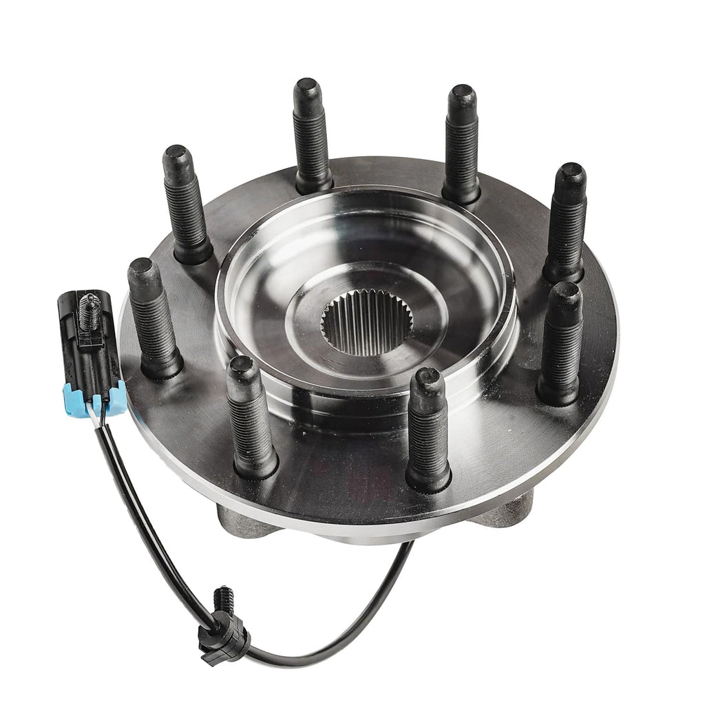 Detroit Axle - 4WD Front Wheel Bearing Hubs for 2001-2006 Chevrolet Silverado 3500 GMC Sierra 3500, 2007 Sierra 3500 Classic Wheel Bearing and Hubs Assembly Replacement