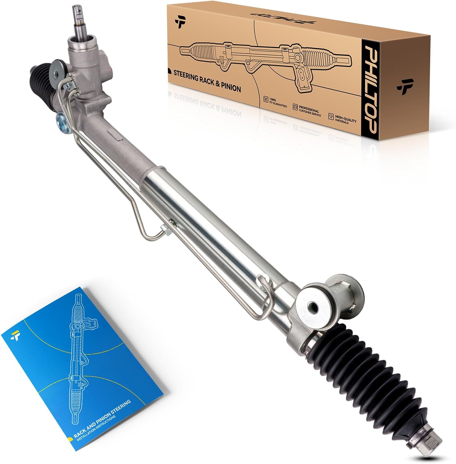 PHILTOP 22-1014 Rack and Pinion Steering Assembly For Envoy/Trailblazer 2002-2009, Trailblazer EXT/Envoy XL 2002-2006, Rainier 2004-2007, Envoy XUV 2004-2005, Bravada 2002-2004, Ascender 2003-2008