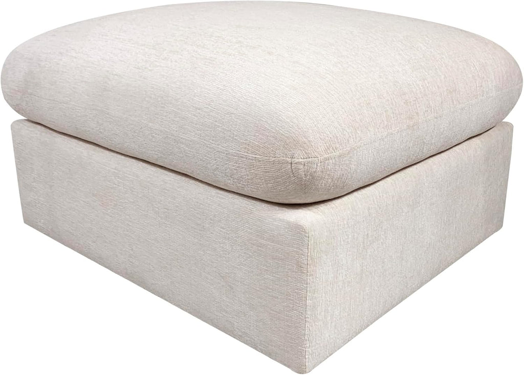 YOPTO 146' Convertible Sectional Sofa Couch,8 Seat Modular Living Room Furniture Sets with 2 Pillows & Ottoman,Chenille Upholstered Cloud Couches,Oversized L-Shaped Comfy Sofas,for Living Room,Beige