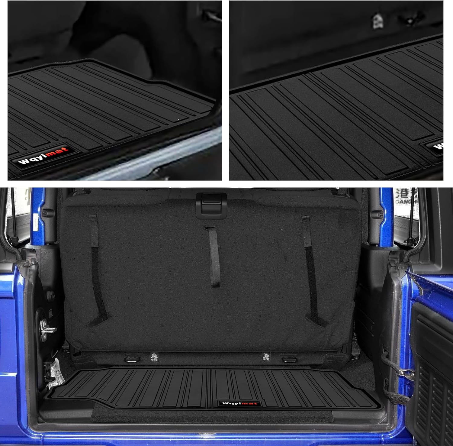 All Weather Floor Mats and Cargo Liner for 2018-2025 2026 Jeep Wrangler JL 2 Door Accessories TPE Rubber Mat Black (for 2018-2026 Jeep Wrangler JL 2 Door)