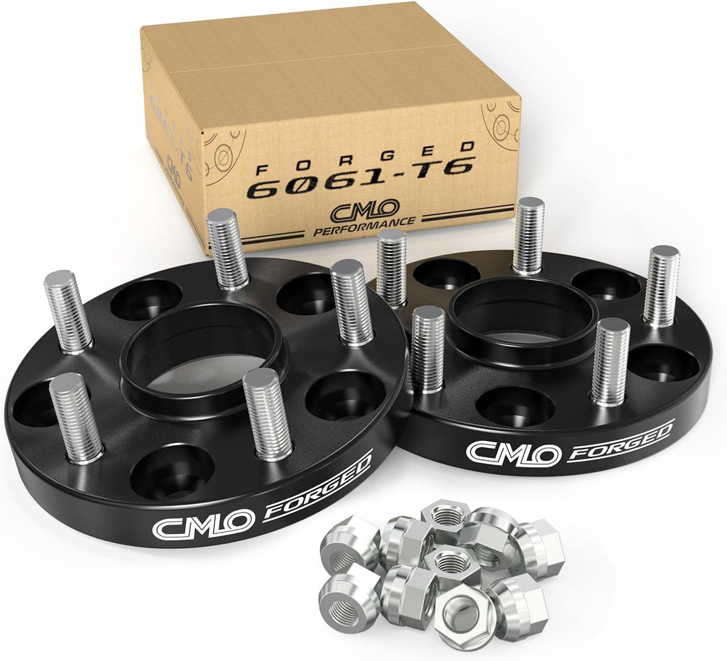 Customadeonly 5x120 to 5x112 Hubcentric Wheel Adapters Black (4pcs 20mm Thick) | 72.6mm to 57.1mm Bore | M14x1.5 Studs | Compatible for BMW Owners & Custom Wheel Fitment
