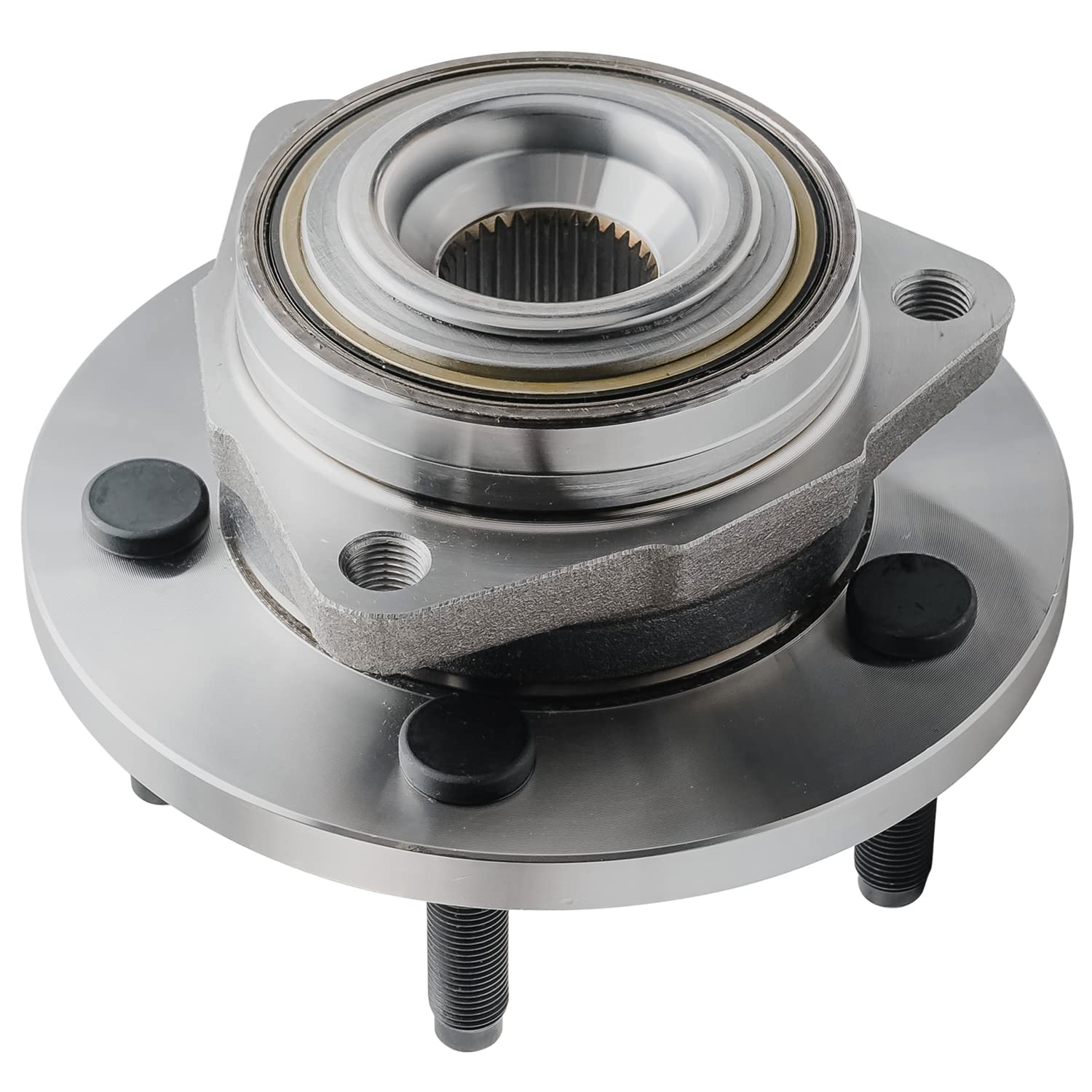 Detroit Axle - Front 2pc Wheel Bearing Hubs for 2005-2010 Dodge Dakota, 2006-2009 Mitsubishi Raider, 2 Wheel Bearing & Hubs Assembly Set 2006 2007 2008 2009 Replacement