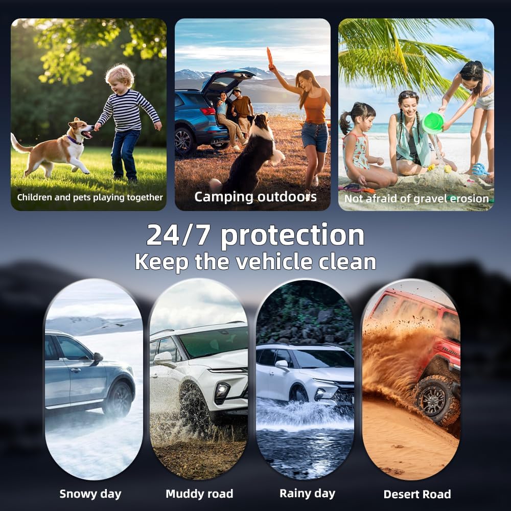 Custom Floor Mats & Cargo Liner for 2025 Toyota RAV4 PHEV (Plug-in Hybrid), All-Weather TPE Liners with Backrest Mats, 3D Laser Scanned for 2025 RAV4 New Generation, Black