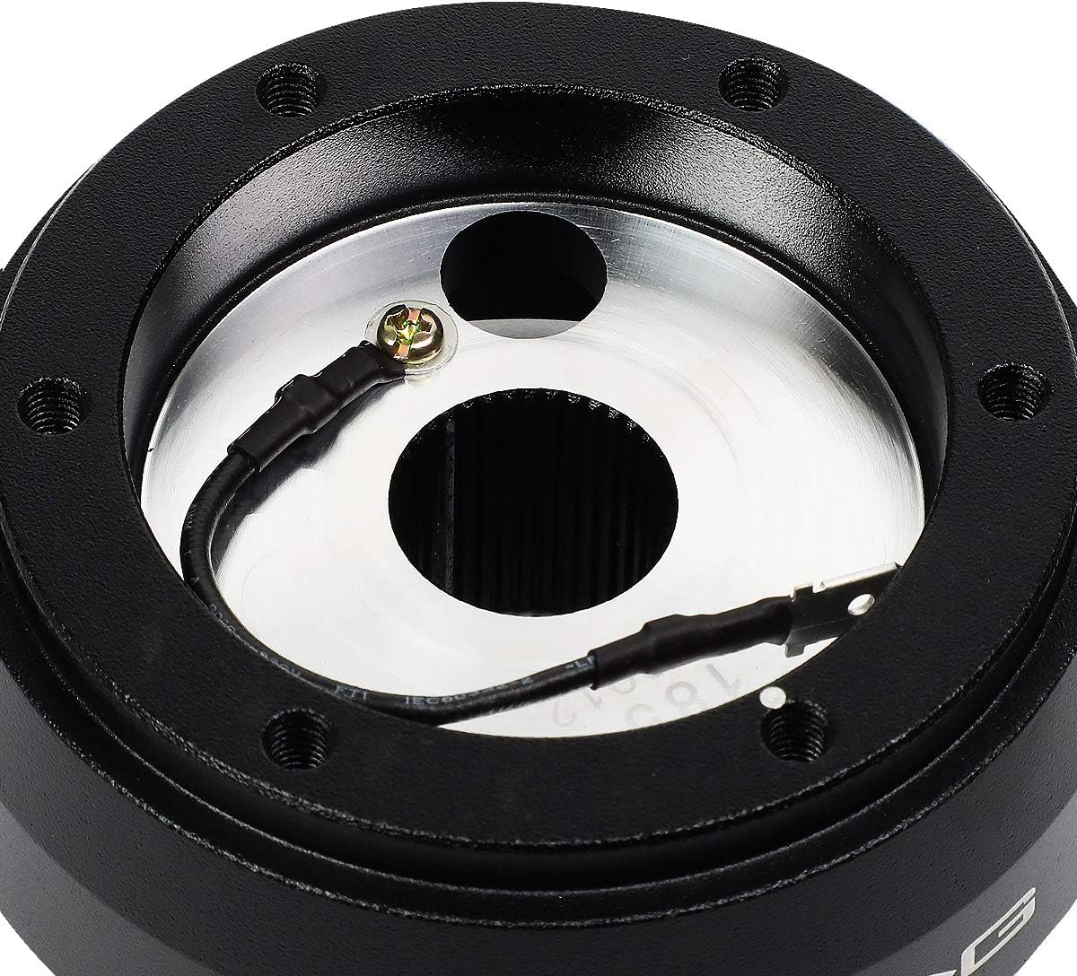 Generic NRG Innovations SRK-185H Steering Wheel Short Hub Adapter Kit + LED Keychain Flashlight, black (NRG-SRK-185H)