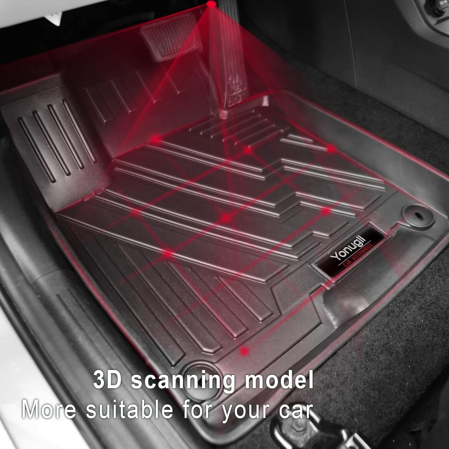 Custom for 2023 2024 2025 Kia Sportage Floor Mats Cargo Liner and Backrest Mats All Weather TPE Protection for Kia Sportage Accessories (Fit All Models)