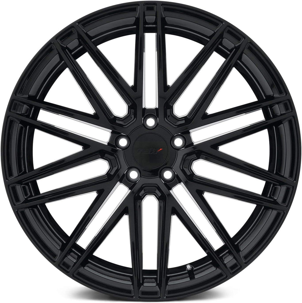 TSW Wheels Pescara Gloss Black Wheel with Aluminum (19 x 8.5 inches /5 x 120 mm, 35 mm Offset)