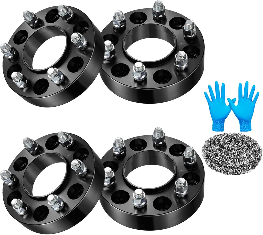 6x135(6x5.3) Wheel Spacers 1.5inch Compatible with Ford 15-23 F150,Expedition,Lobo, 87.1mm Center Bore & 6 Lug Forged Wheel Adapters M14x1.5 Compatible with Lincoln 15-23 Navigator, 4PCS