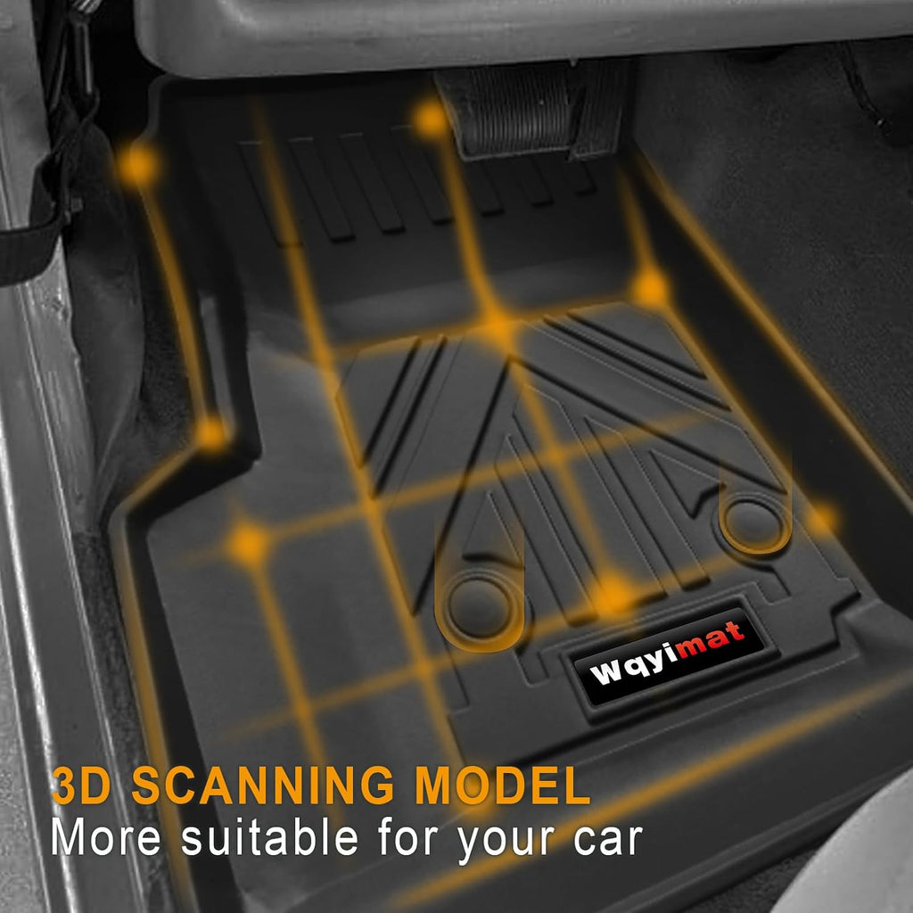 Custom Floor Mats and Cargo Liner for 1997-2006 Jeep Wrangler TJ Accessories All Weather TPE Protection Mat (for 1997-2006 Jeep Wrangler TJ/LJ Set)
