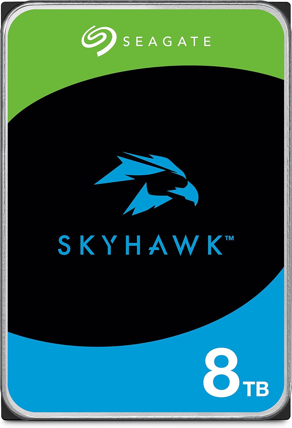 Seagate Skyhawk 8TB Video Internal Hard Drive HDD – 3.5 Inch SATA 6Gb/s 256MB Cache for DVR NVR Security Camera System with Data Rescue Services (ST8000VX010)