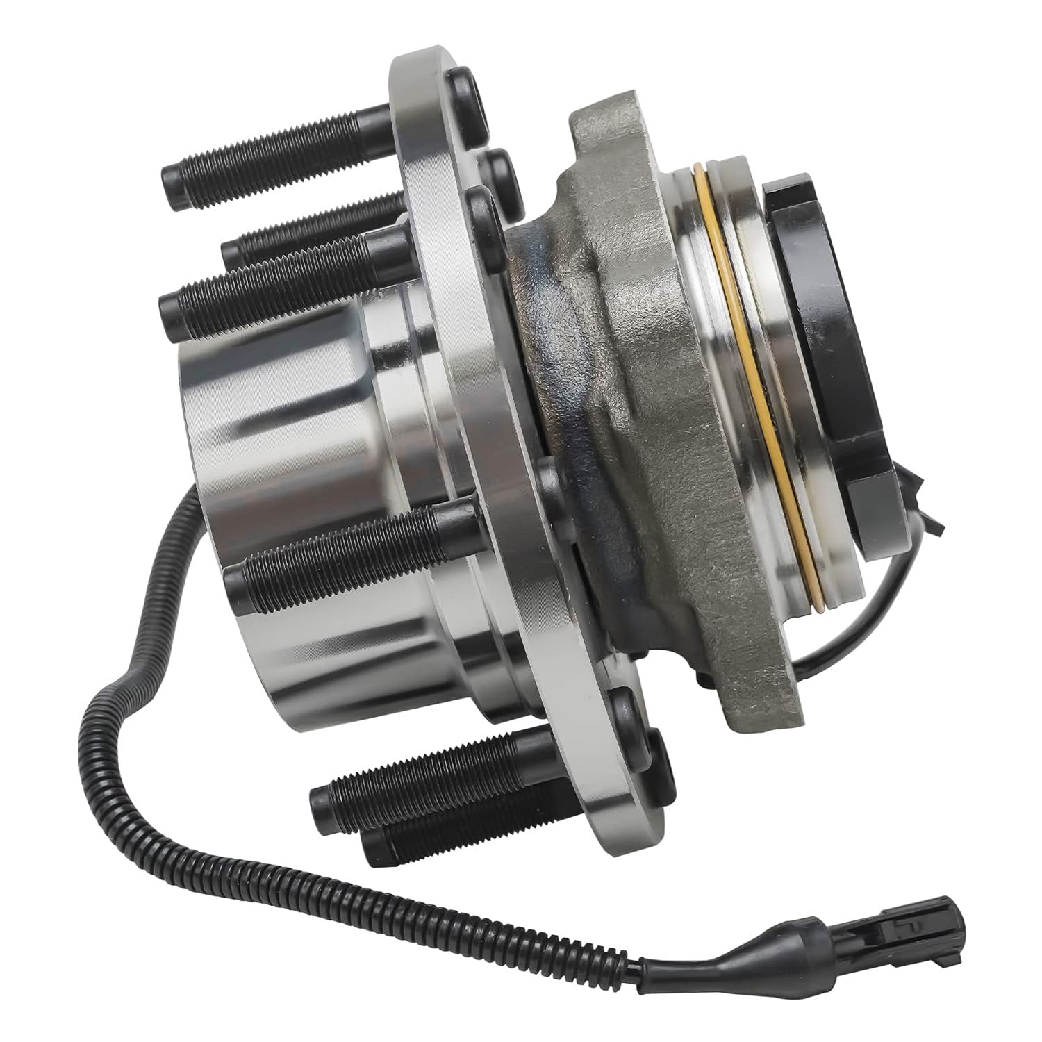 Detroit Axle - 4WD Front Wheel Bearing Hub for Ford F-250 F-350 Super Duty 2003-2004, Excursion 2003-2005, Wheel Bearing and Hub Assembly Replacement [w/ABS SRW]