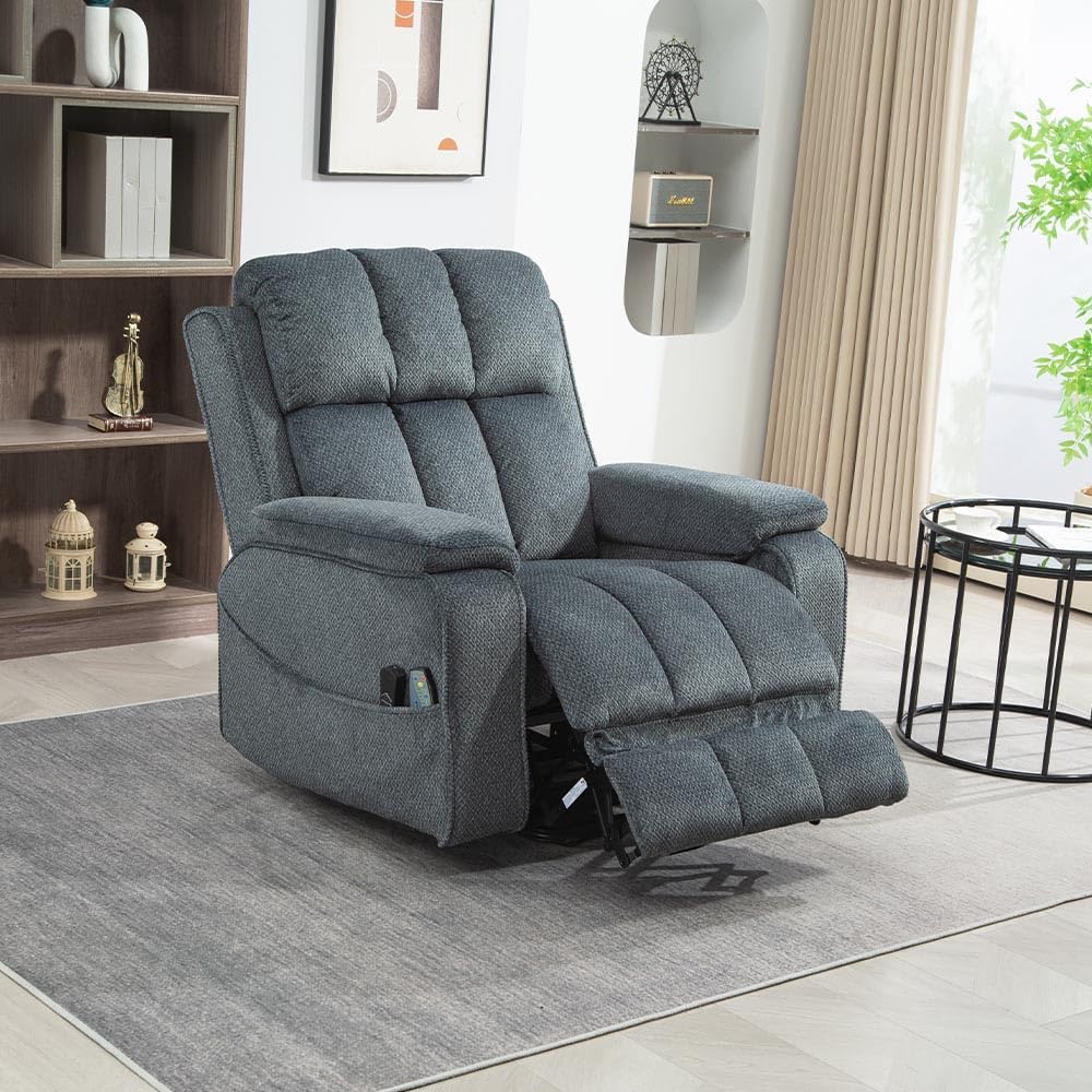 Lazy Boy Recliner Chair, Postoperative Recovery，Retractable 23'' Extra-Long Leg Support Lift Chair Hold up to 400lb，25.5'' Oversized Recliner seat for Big and Tall
