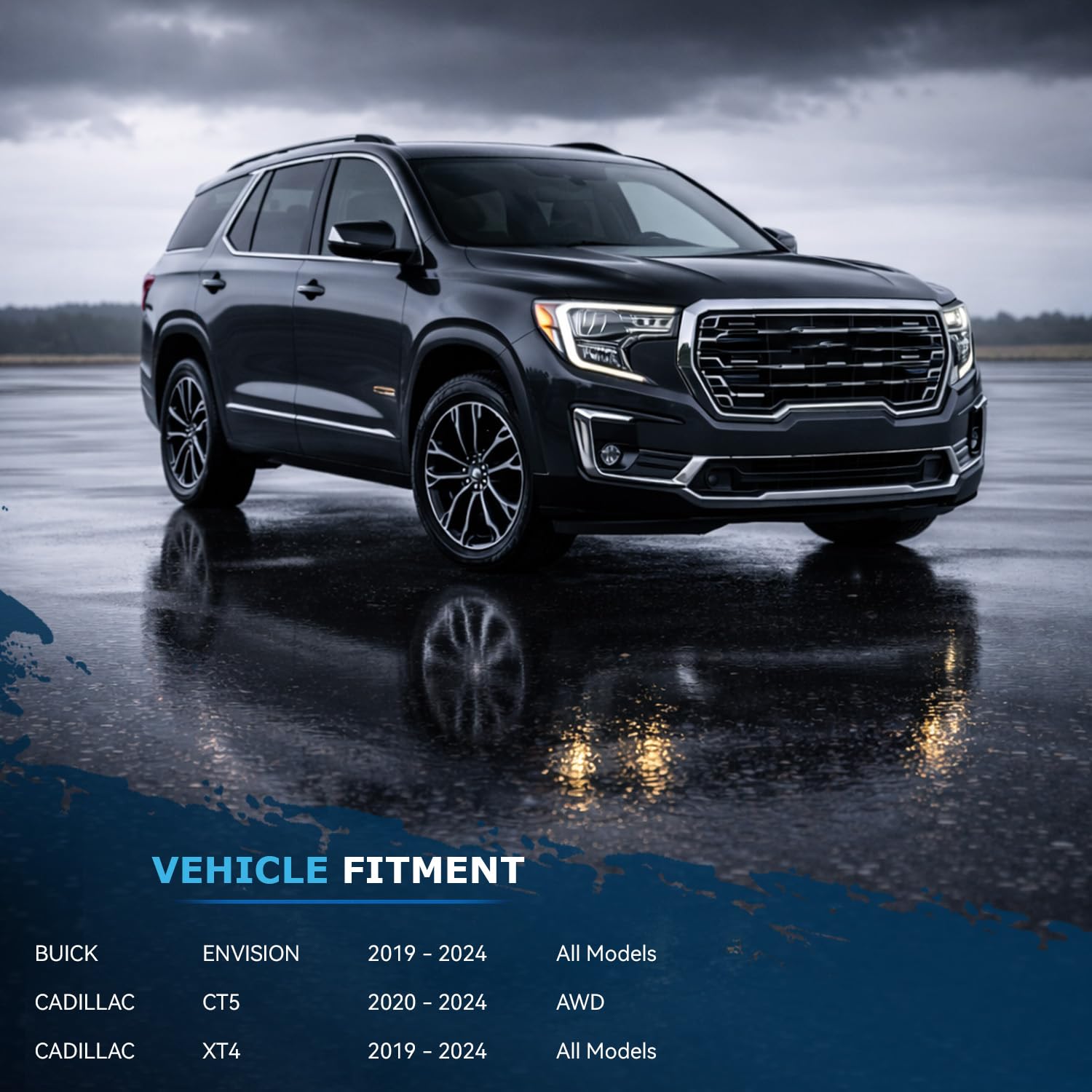 Detroit Axle - Pair Front Wheel Bearing and Hub Assembly for 2020-2024 Cadillac CT5 AWD, 2019-2024 Buick Envision 2019-2024 XT4, 5 Lugs 512579