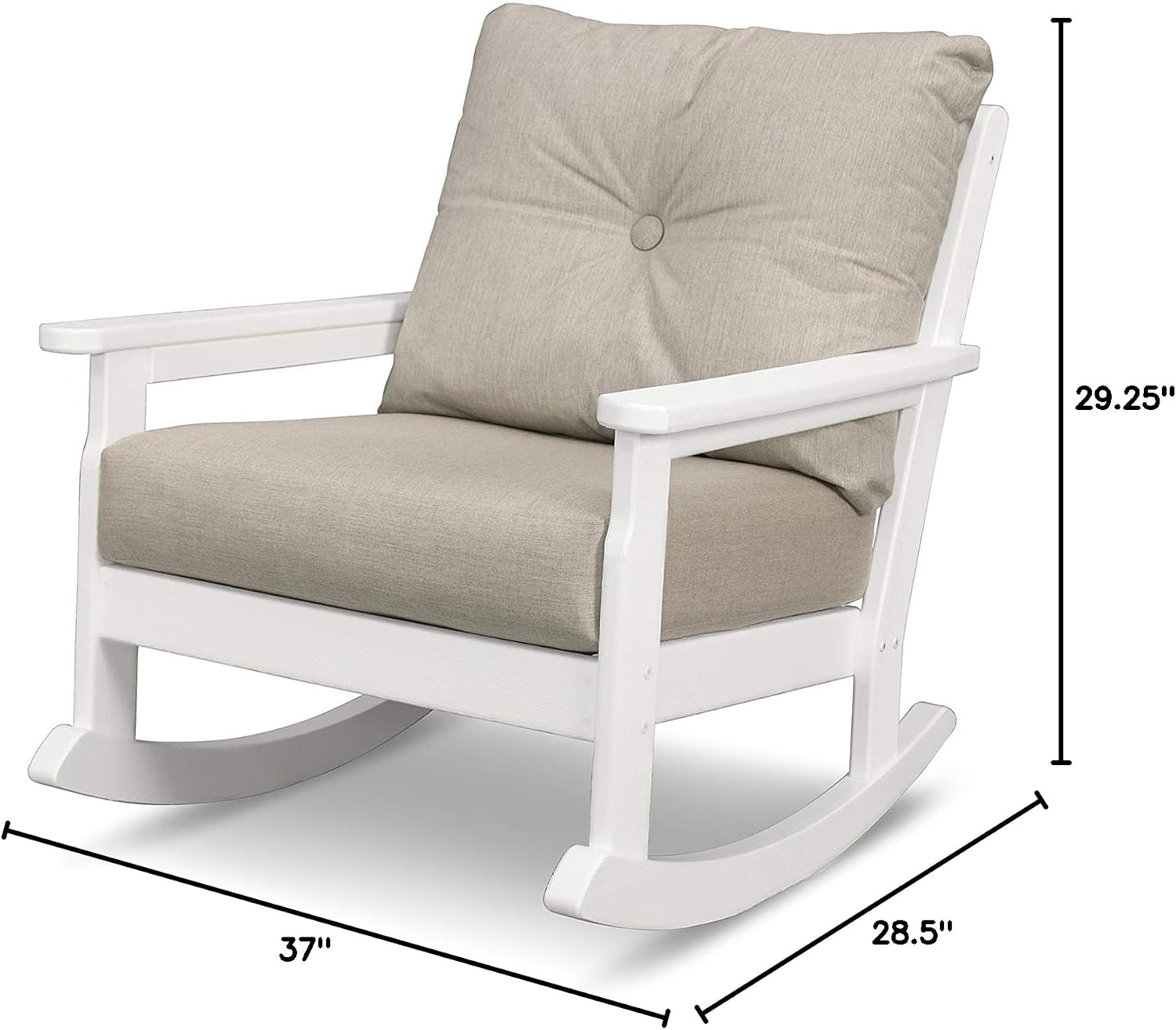 POLYWOOD Vineyard Deep Seating Rocking Chair