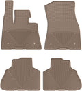 WeatherTech All-Weather Floor Mats for BMW X5 50e, X5 40i, X5 M Competition - 1st & 2nd Row (W565TN-W566TN), Tan