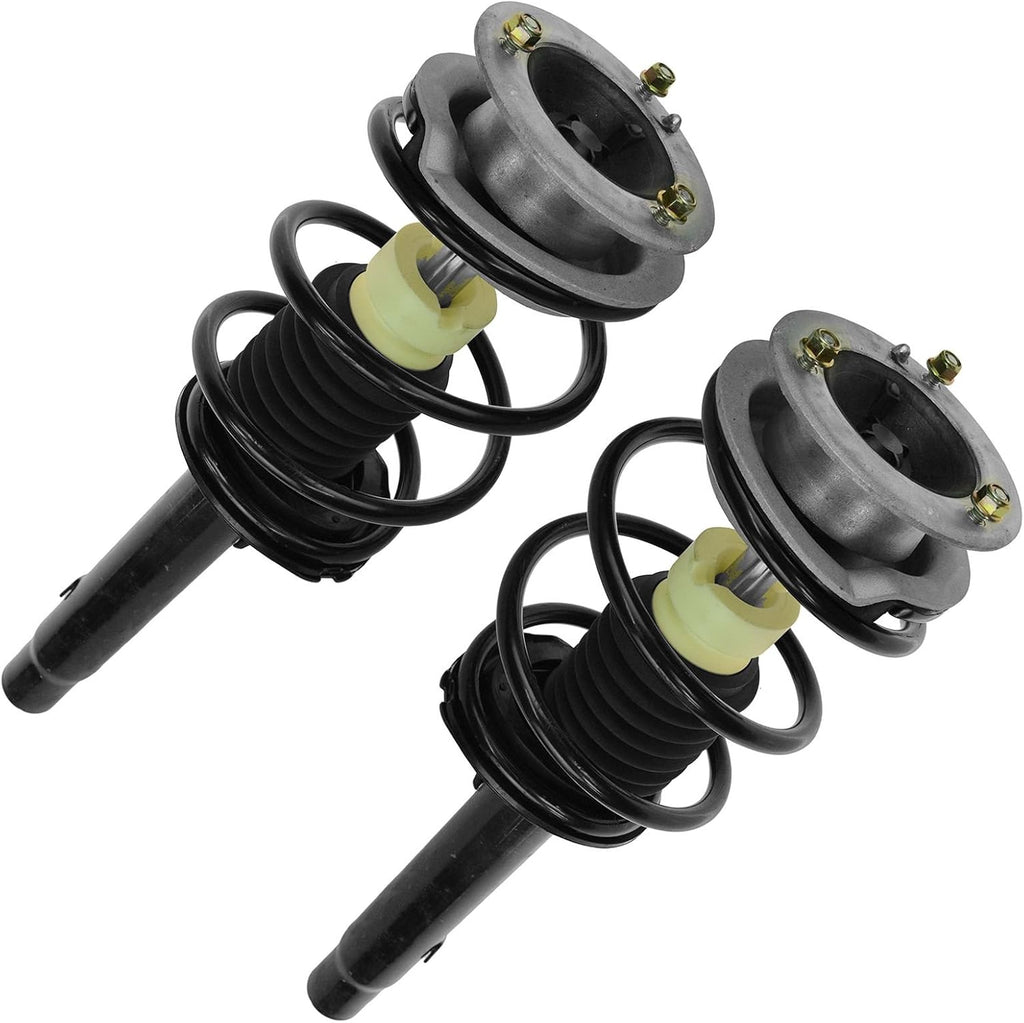 TRQ Front Suspension Kit Complete Strut & Coil Spring Assembly Sway Bar Stabilizer Link Compatible with 2000 BMW 323Ci 1999-2000 323i 2001-2006 325Ci 2001-2005 325i 328Ci 328i 330Ci 330i