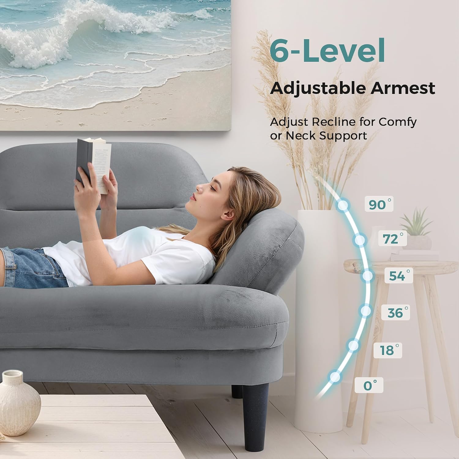 79' Futon Sofa Bed, Sleeper Sofa, Convertible Sofa Bed with Adjustable Backrest and Armrests, Luxury Velvet Cloud Loveseat, Convertible Recliner Sleeper Sofa for Living Room, Bedroom, Apartment, Green