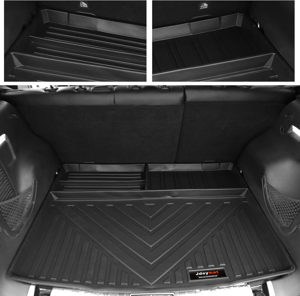 Custom Fit Floor Mats & Cargo Liners Compatible for 2015-2024 2025 Jeep Renegade Accessories All Weather TPE Rubber Protection Mat Black (Floor Mats+Cargo Liner)