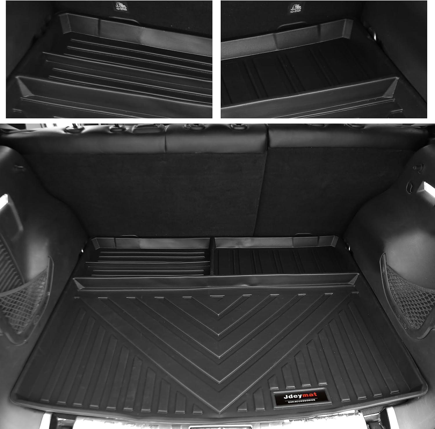 Custom Fit Floor Mats & Cargo Liners Compatible for 2015-2024 2025 Jeep Renegade Accessories All Weather TPE Rubber Protection Mat Black (Floor Mats+Cargo Liner)