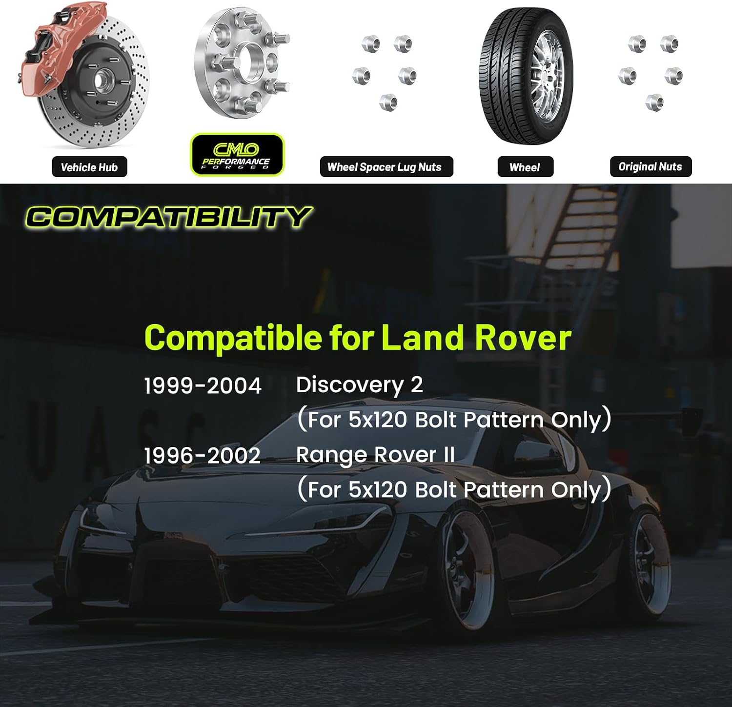 Customadeonly Forged 5x120 Wheel Spacers for Land Rover, 25mm (1 Inch) Hubcentric– Fits Discovery 1999–2004, Range Rover 1996–2002 – 70.1mm Bore, 14x1.5 Studs (4pcs)