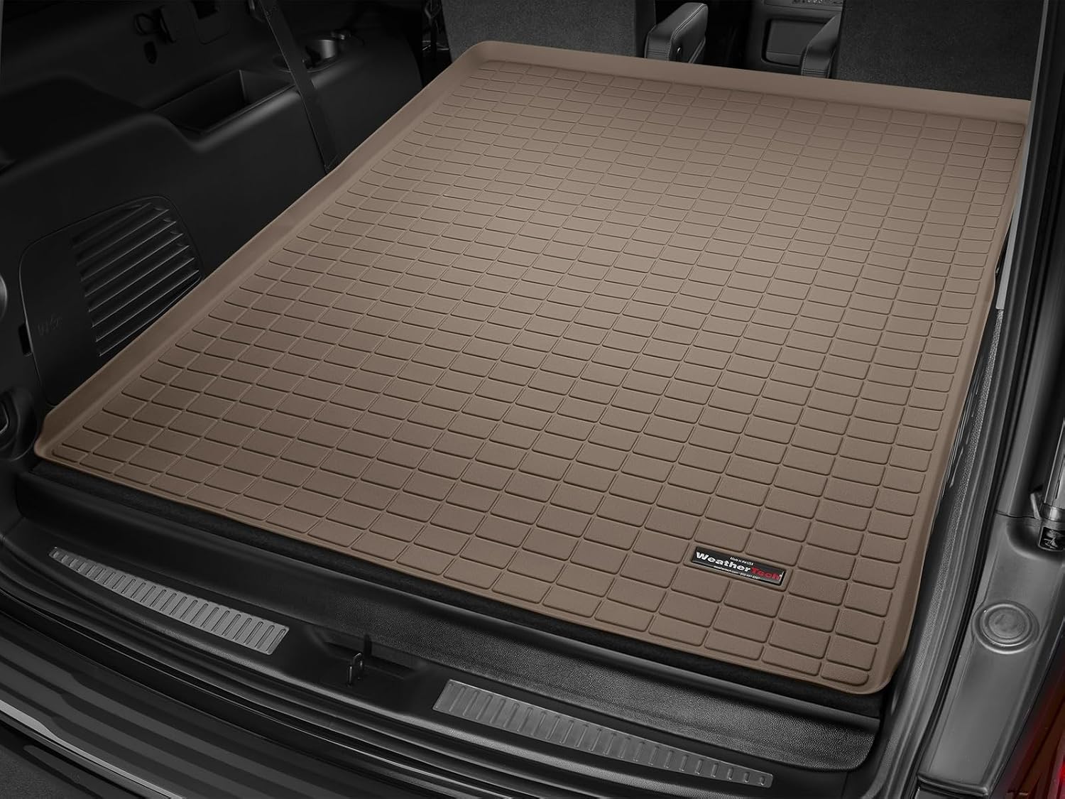 WeatherTech Cargo Trunk Liner for Cadillac Escalade ESV, Suburban, Yukon XL - Behind 2nd Row (41677), Tan