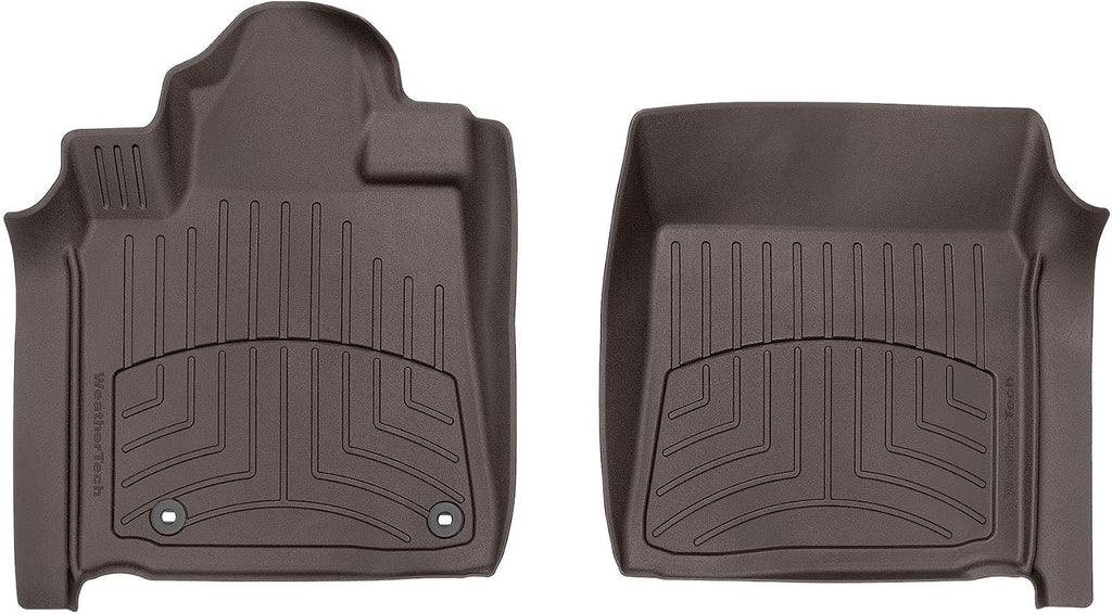 WeatherTech FloorLiner HP Custom Fit Floor Mats for Toyota Tundra, Sequoia - 1st Row (474081IM), Cocoa