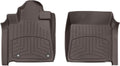 WeatherTech FloorLiner HP Custom Fit Floor Mats for Toyota Tundra, Sequoia - 1st Row (474081IM), Cocoa