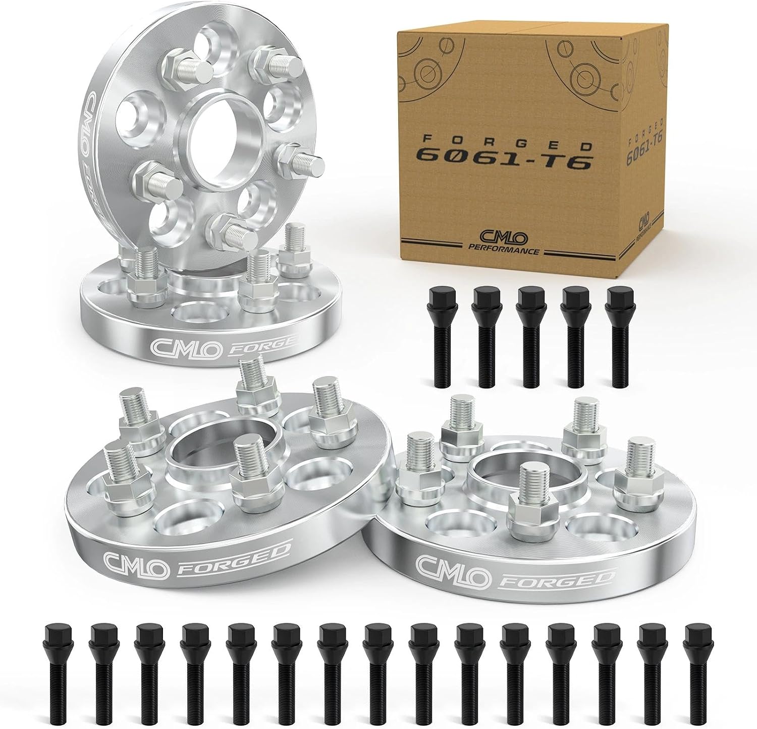 Customadeonly 5x130 Forged Wheel Spacers Compatible for Porsche (4pcs 25mm Thick) Hubcentric 71.6mm Bore M14x1.5 Studs 1 Inch Thick- Convert to Lug Type Adapters