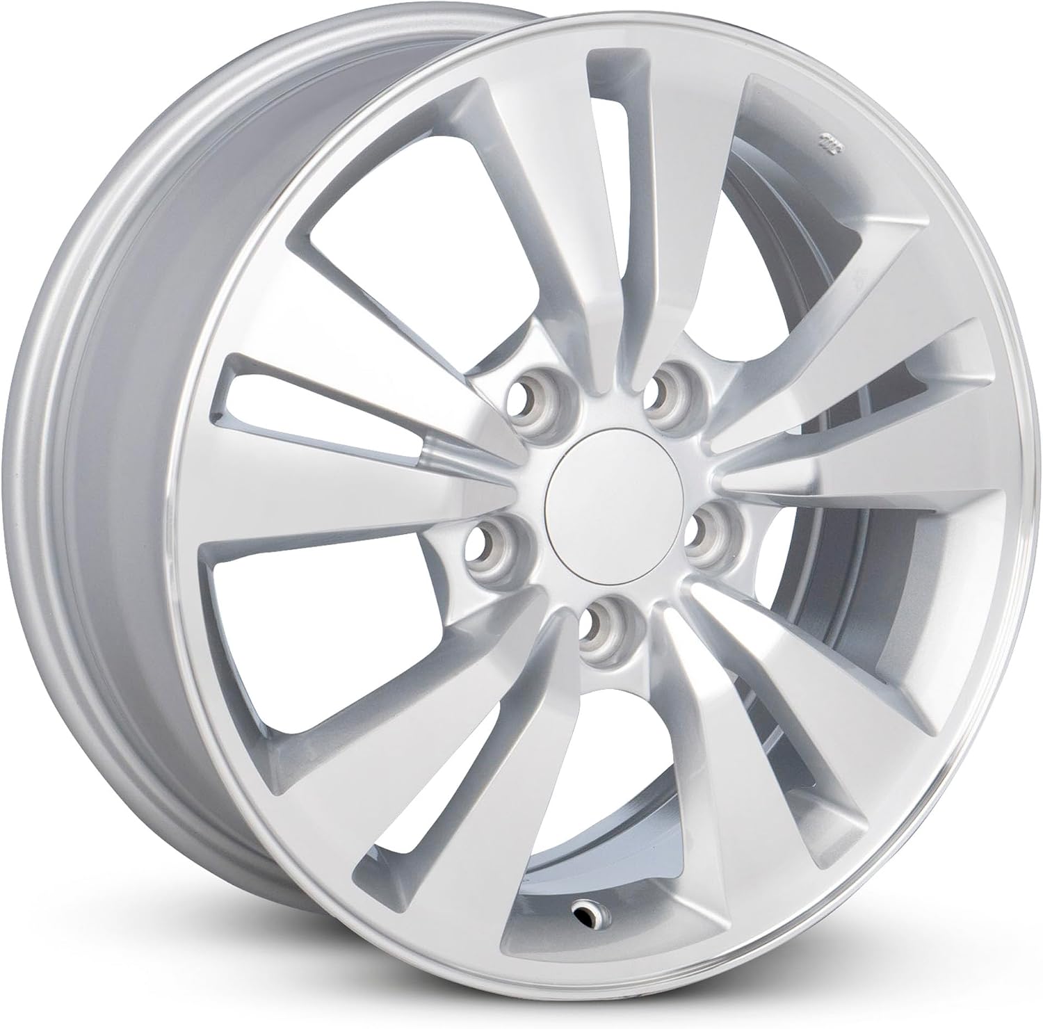 For 2008-2012 Honda Accord 16 Inch Machined Face Silver Rim - OE Direct Replacement - Road Ready Car Wheel
