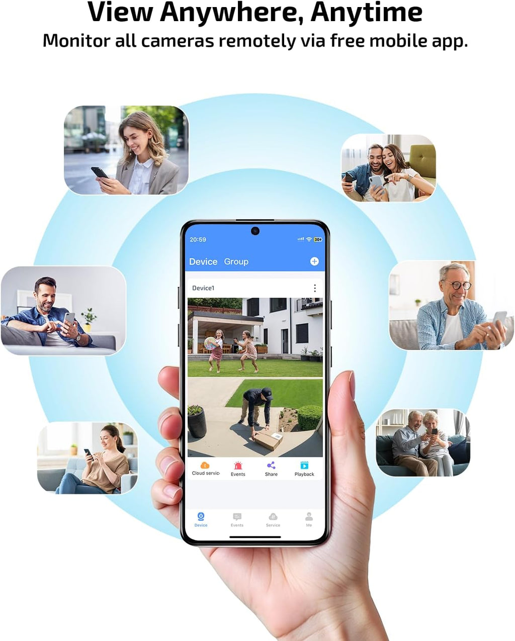 《Dual Lens & Auto Tracking》4K PoE Security Camera System Outdoor, PTZ Video Surveillance Cameras Systems, Surveillance DVR Kits