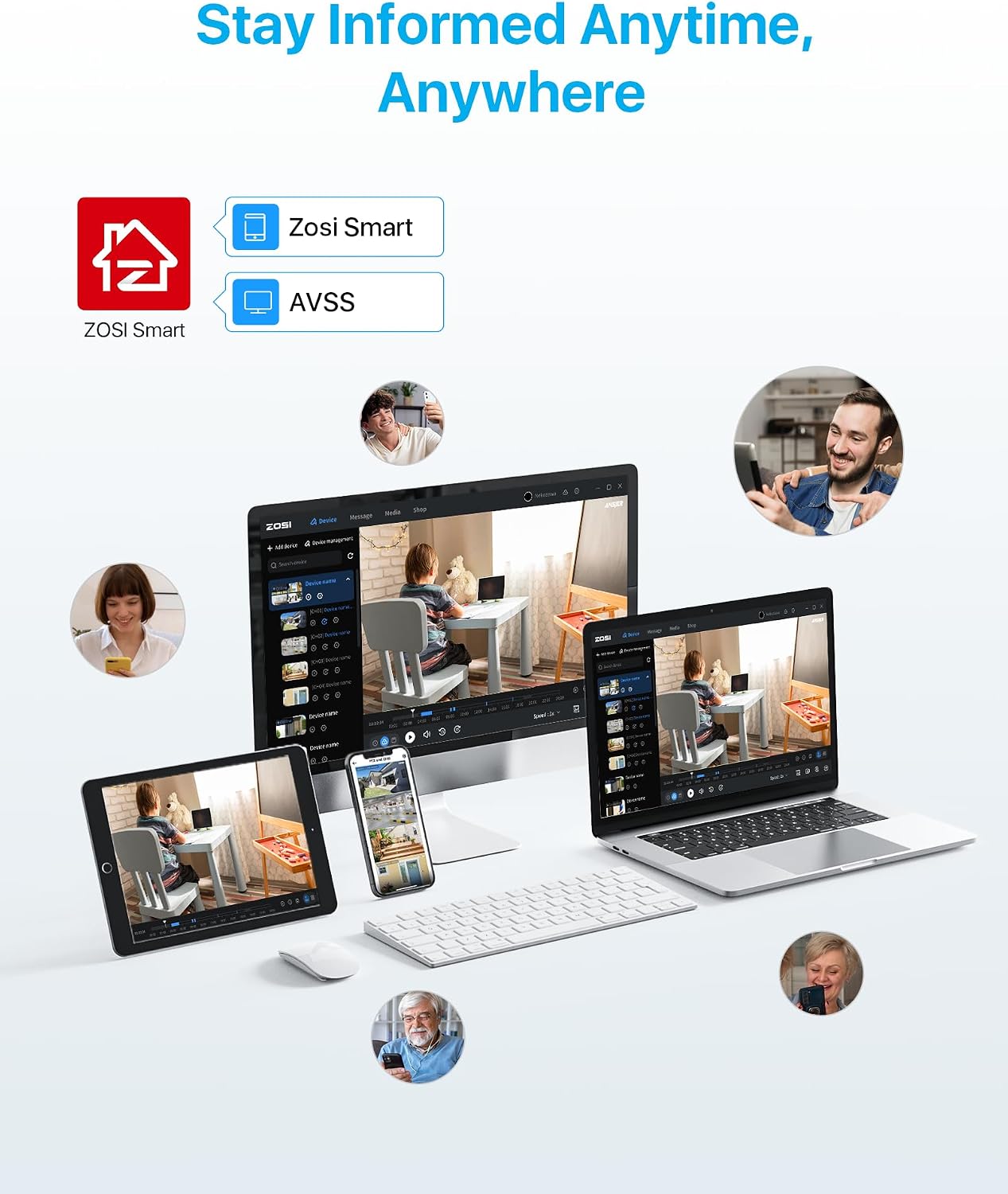 ZOSI 4K Network Video Recorder, 32 Channel 16-Port 8MP Dual-Disk Backup PoE NVR Surveillance System, Only Compatible with ZOSI 4K/8MP/5MP/4MP/3MP PoE Security Camera - No HDD Included