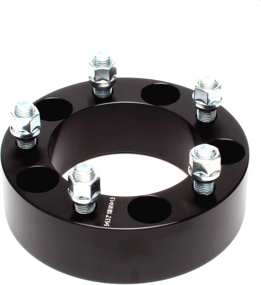 4pcs Wheel Spacers 2'(50mm) Thick 5x5.5 (5X139.7) Bolt Pattern 108mm Hub Bore with M14X1.5 Studs Compatible for Dodge Ram 1500 2012-2018