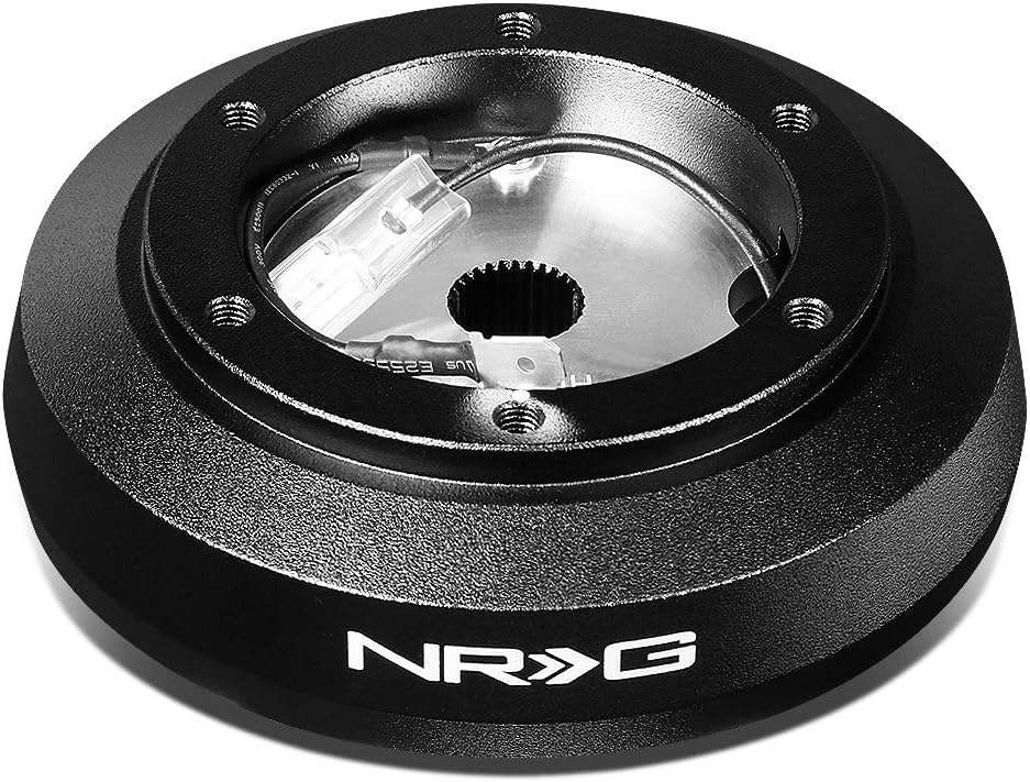 NRG Innovations SRK-122H Steering Wheel Short Hub Adapter Kit + LED Keychain Flashlight, Black (NRG-SRK/122H)