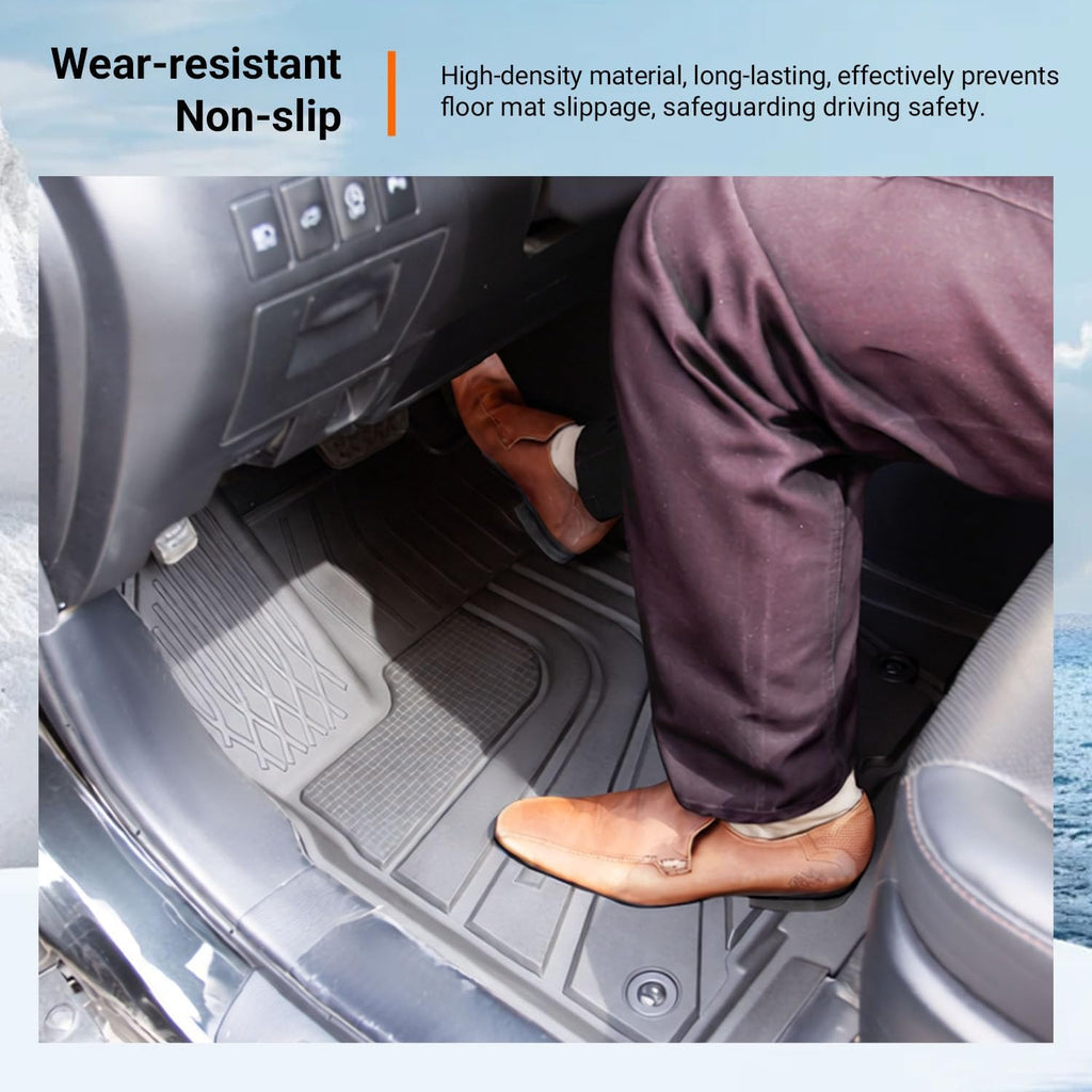 powoq Floor Mat Compatible with 2014-2019 Toyota Highlander Cargo Mat TPE All Weather Protection Cargo Liner Trunk Liner Replacement for 2014-2019 Toyota Highlander Accessories