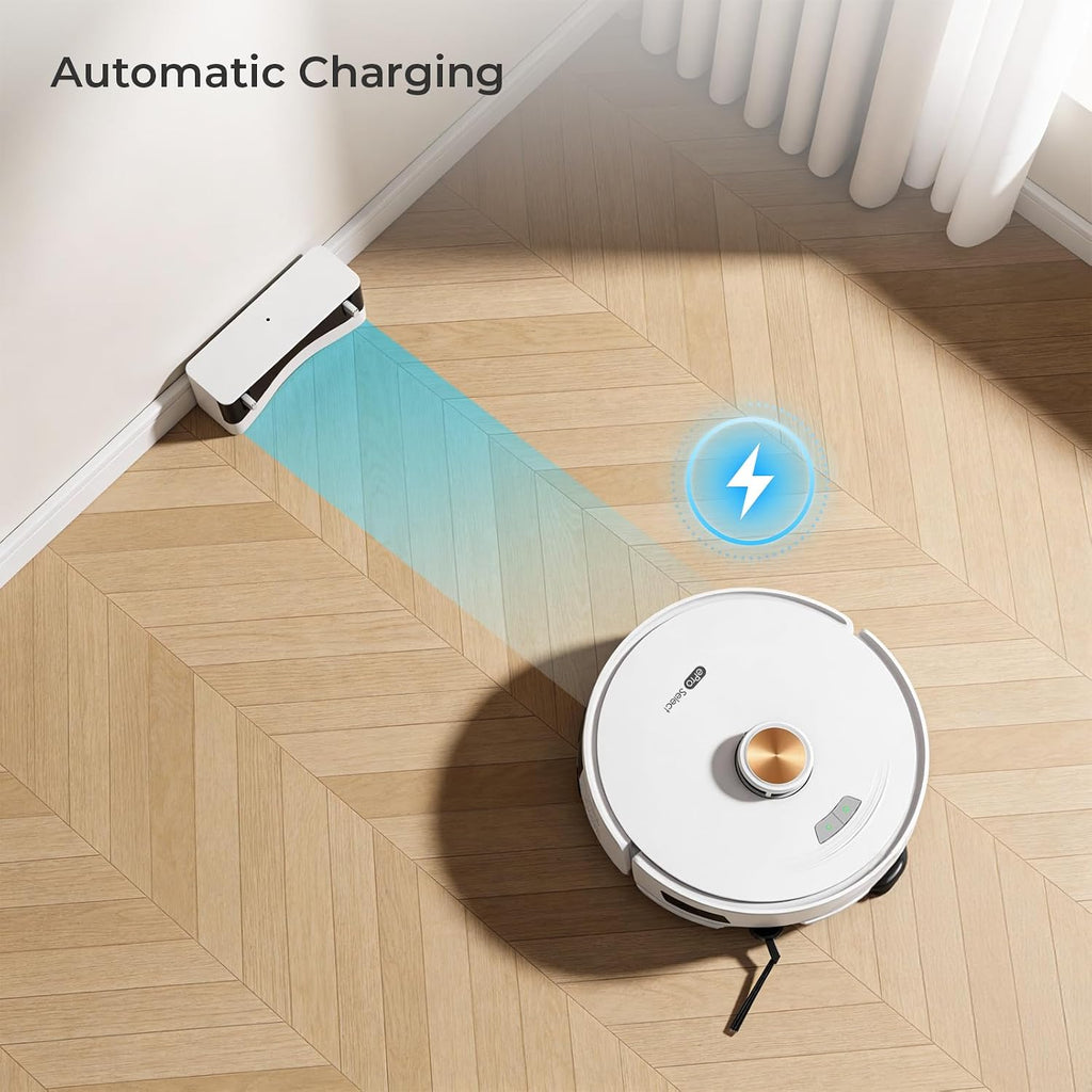 Robot Vacuum and Mop with Smart Mechanical Arm, 10000Pa Robotic Vacuum, 150 Mins Runtime, APP/Alexa, Multi-Floor Mapping, Self-Charging for Pet Hair, Carpet and Hard Floor