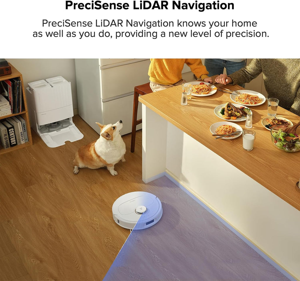 roborock Qrevo Pro Robot Vacuum and Mop with FlexiArm Design Edge Mopping, Dynamic Hot Water Mop Washing and Auto Mop Drying, Intelligent Dirt Detection, 7,000 Pa Suction, Ideal for Carpets
