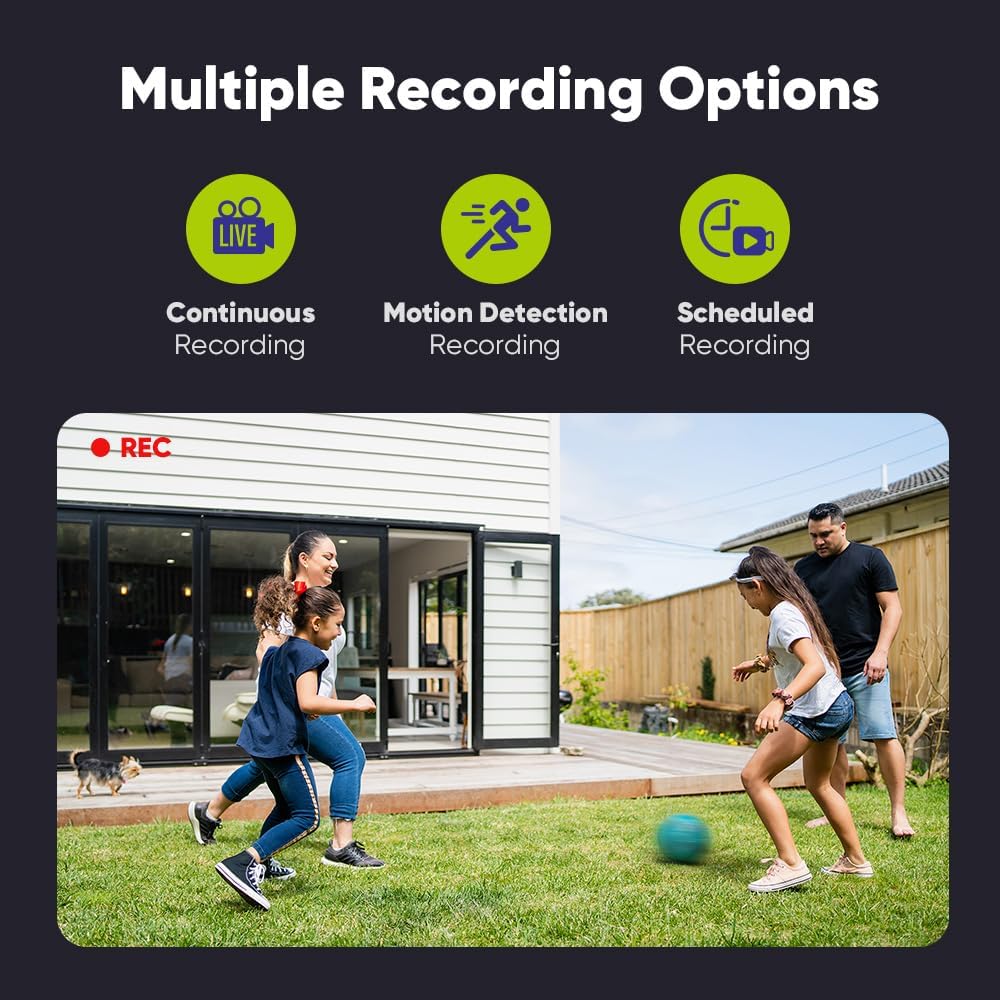 SANNCE 1080P Security Camera System 8CH H.264+ 1080N Home Surveillance DVR and (8)×1080P Weatherproof Outdoor CCTV Camera with 100ft Night Vision, Easy Remote Access, Smart Playback, NO Hard Drive