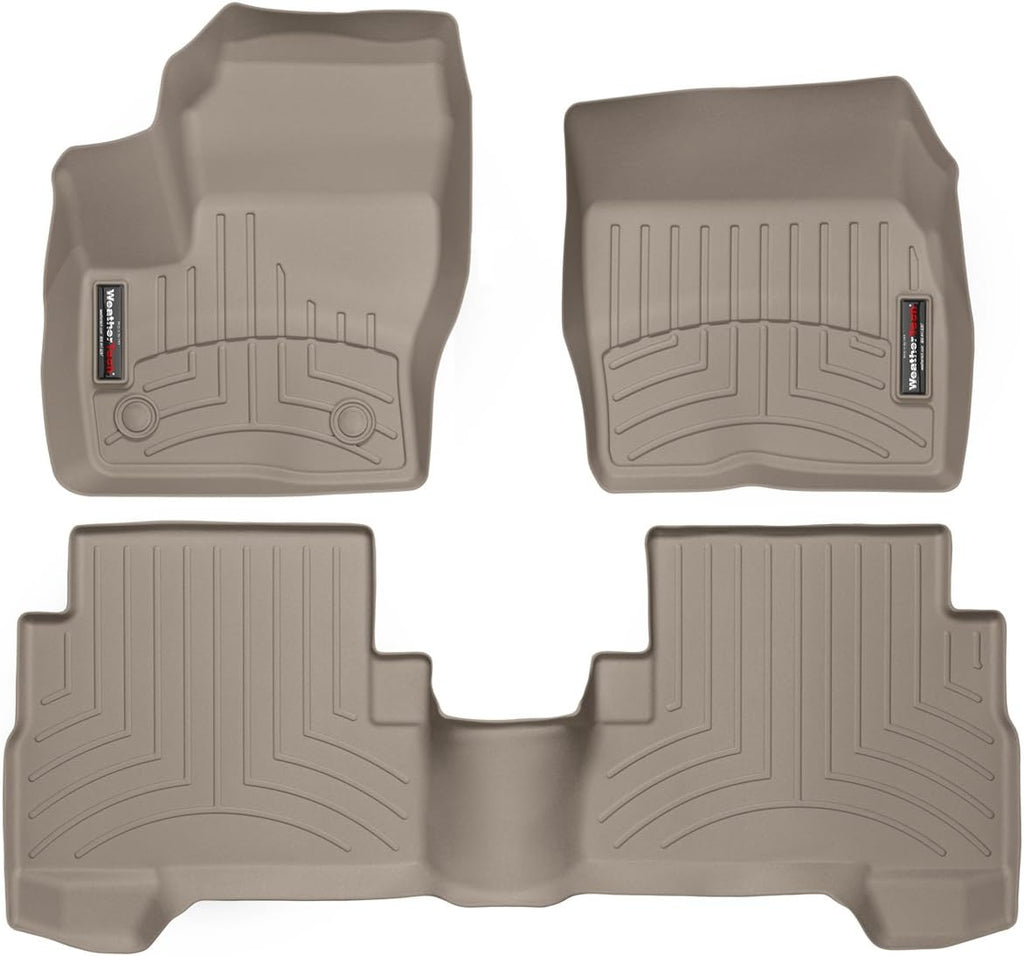 WeatherTech Custom Fit FloorLiners for Ford C-Max, Escape, 1st & 2nd Row (45459-1-2), Tan