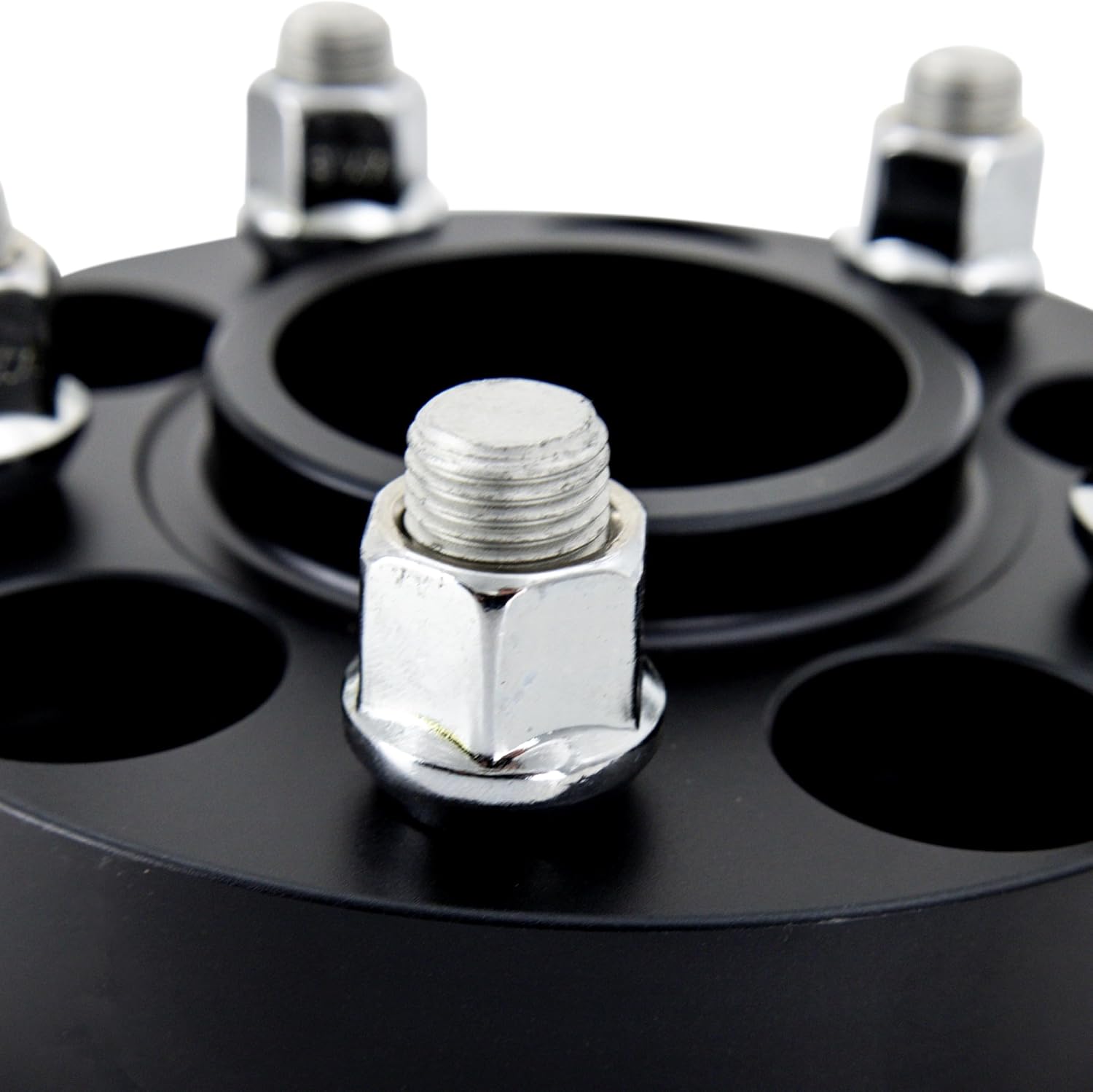 Mishimoto Wheel Spacers, 5x114.3, 64.1 Center Bore, M14x1.5, 15mm Thick, Black