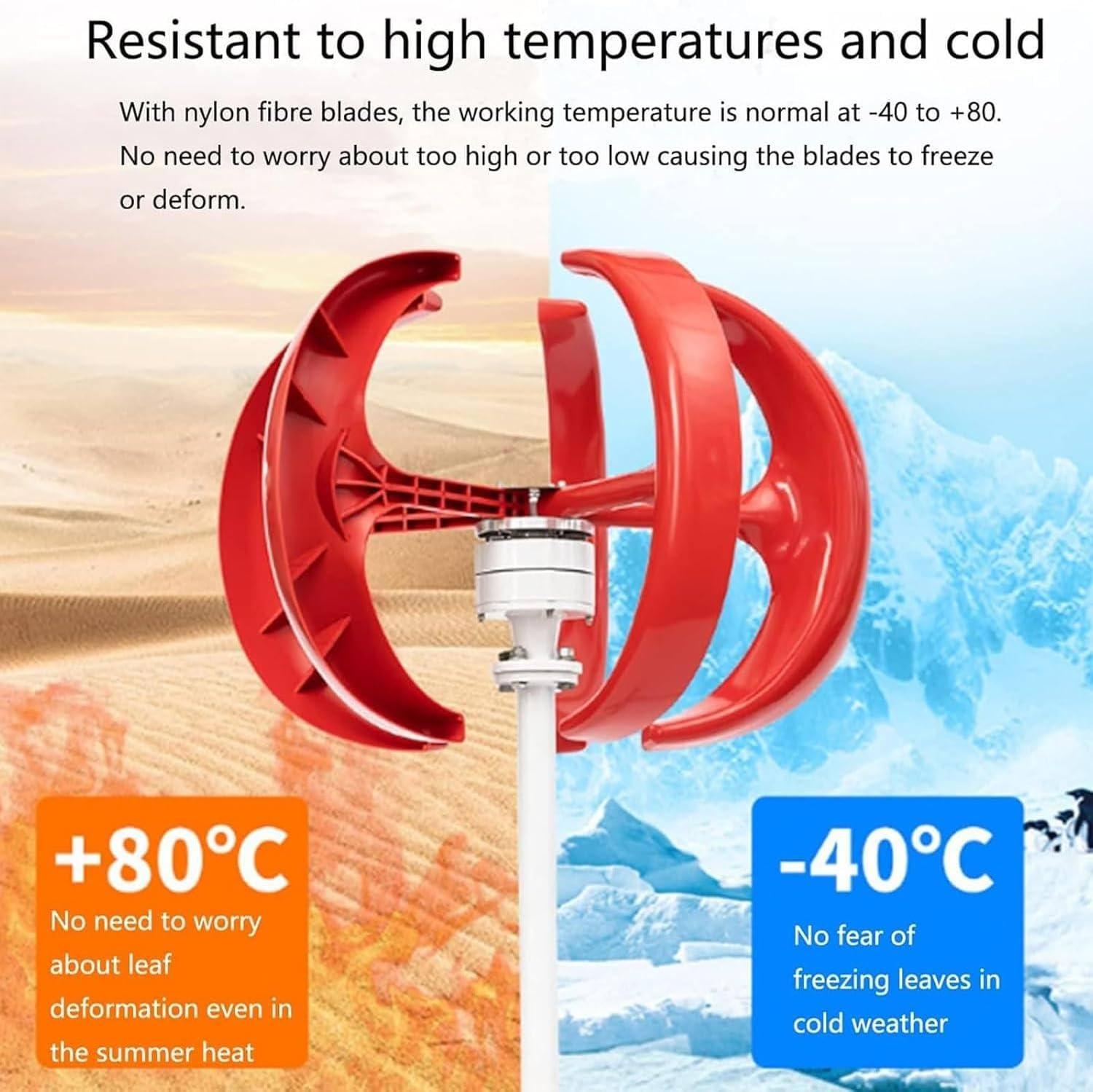 400W 600W 800W 1000W 1200W Wind Turbine Generator, 12V 24V Lantern Type Vertical Axis 5-Blade Outdoor Windmill Power Kit with Controller, for Power Supplementation,24V-600W