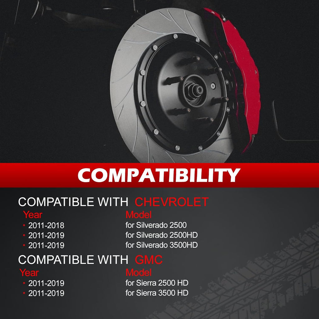 8x180mm Wheel Spacers 1.5 inch 125mm Hub Bore M14x1.5 Studs Aluminum CNC Wheel Adapters 4pcs Car Wheel Accessories Parts Fit for Silverado Sierra 2500HD 3500HD 2011-2019